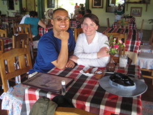 Day 2 in El Salvador, June 2010.  We had lunch at a restaurant in Suchitoto, overlooking Lake Suchitlan